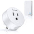Remote Control Outlet, ELECTOP 15A/1500W, Wireless Outlet Power Switch, No Wire Long Range Electrical Switch Plug in On/Off for Lights, Fans, Chri...