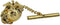 US Marine Corps 24k Gold Emblem Tie Tac by Vanguard...