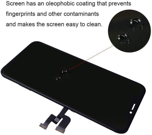 ZTR for iPhone 10S Xs 5.8 Inch Repair LCD Display Digitizer Touch Screen Replacement Full Compelte Frame Front Glass Assembly with Tools kit Water...