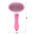 Self-Cleaning Slicker Brush for Dogs and Cats, Hair Cleaner Brush, Shedding and Dematting Grooming Comb, Pet Grooming Brush-Pink...