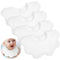 4 Pieces White Bibs for Baby Girl Bandana Bibs Baby Bandana Drool Bibs 360 Bibs for Baby Girl Muslin Bibs Set for Teething Toddler...