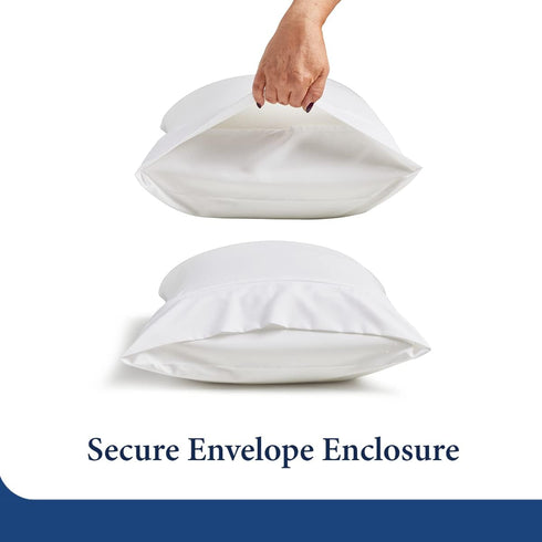 Cosy House Collection Luxury Cooling Rayon Derived from Bamboo Blend Ultra Soft Pillow Cases - Cooling & Breathable - Set of 2 Pillowcases with En...