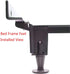 CAFORO Replacement Bed Frame Feet, 2-Piece Steel Stem Plastic Bed Frame Glide Legs to Replace Wheels (Set of 4)...