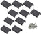 LC LICTOP 50mm/1.96" Flat Black Aluminum Finger Edge Pull Concealed Handle for Home Kitchen Door Drawer Cabinet 10PCS...