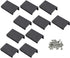 LC LICTOP 50mm/1.96" Flat Black Aluminum Finger Edge Pull Concealed Handle for Home Kitchen Door Drawer Cabinet 10PCS...