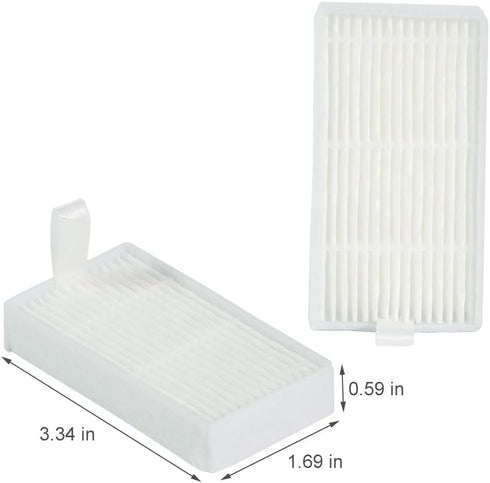 10 pcs Replacement High Efficiency Filters,Robot Vacuum Cleaners parts,for ILIFE V3s, V5s, V5s Pro Robot Vacuum Cleaners (White)...