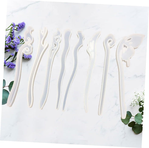 EXCEART 8pcs Bun Mold Resin Tools Resin Kit Epoxy Crystal Resin DIY Crafts Making Mold Crystal Pendants Resin Crafts Making Tool De Resina Hand Mo...