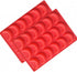 18 Cavity Moon Silicone Mold for Cake Chocolate Ice Tray Panna Cotta Pudding Jelly Candy Baking mold (pack2)...