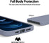 GOOSPERY Liquid Silicone Case for iPhone 12 Pro Max Case (6.7 inches) Silky-Soft Touch Full Body Protection Shockproof Cover Case with Soft Microf...