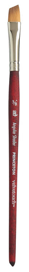 Princeton Artist Brush Velvetouch Paintbrush, Size 3/8, Angle Shader...