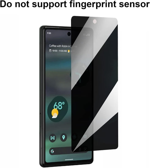 2PCS Privacy Tempered Glass Anti-Spy Screen Protector Anti-Peeping Film Suit for Google Pixel 6a 9H Hardness......