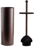 Bronze Toilet Plunger with Holder for Bathroom Metal Canister Holder Drip Cup, Heavy Duty, Deep Cleaning,Quick Dry Bronze...