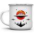 UFO Alien Extraterrestrial Paranormal Enamel Campfire Mug, Outdoor Camping Coffee Cup, Stars Space Nature Hiking Camp Lover Gift (12oz)...