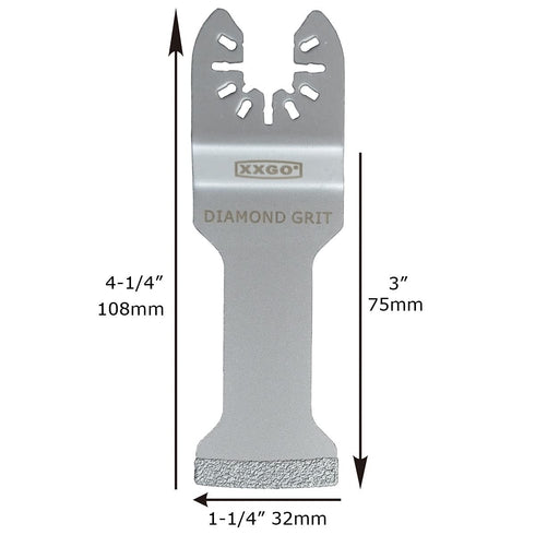 4 Pcs Diamond Oscillating Multi Tool Swing Gritting Grouting Saw Blades XG4203L...
