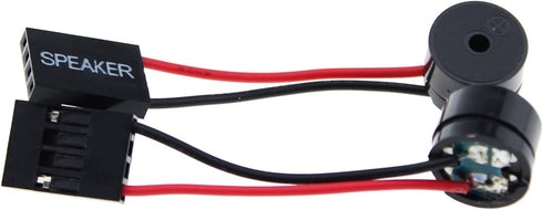 4PCS Computer Case Buzzer Cabinet Speaker PC Internal BIOS Mini Plug Motherboard Small Alarm Speaker with Plug Black...