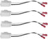 4 Pack Speaker Harness for Jeep Dodge Chrysler Models Front Rear Door Speaker Wiring Harness Adapter 72-6514 - Door Speaker Replacement Speaker Wi...
