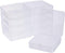 BENECREAT 10 Pack 3.74x3.74x1.18" Square Clear Plastic Bead Storage Containers Box Case with lid for Crafts, Beads, Coins, Jewelry and Watch Findi...