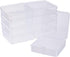 BENECREAT 10 Pack 3.74x3.74x1.18" Square Clear Plastic Bead Storage Containers Box Case with lid for Crafts, Beads, Coins, Jewelry and Watch Findi...