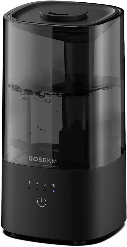 Humidifiers for Bedroom, Cool Mist Humidifier for Home Plant and Baby Nursery, Quiet Ultrasonic Humidifier with 360° Nozzle, Auto Shut-Off, Filter...