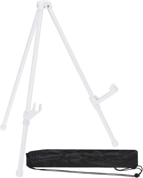 PATIKIL 1Set Tabletop Easel Stand for Display, 14in Table Top Easel Stand Small Portable Tripod Aluminum for Signs Poster Art Painting Decor Pictu...