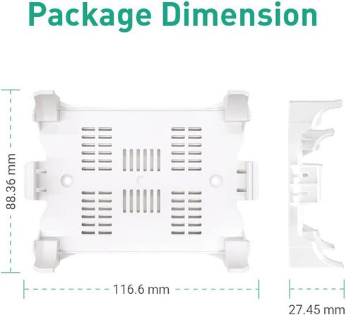 GL.iNet WiFi Router Holder Wall Mount with Screws, Compatible with GL-A1300 (Slate Plus), GL-SFT1200 (Opal), GL-MT1300 (Beryl) Router, Networking ...