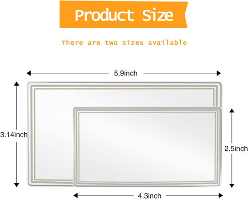 Pack-2 Car Visor Mirrors Makeup Mirror for Car Visor Stick on Car Vanity Mirror Sun-Shading Cosmetic Mirror Large Stainless Steel Women Make Up in...
