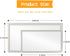 Pack-2 Car Visor Mirrors Makeup Mirror for Car Visor Stick on Car Vanity Mirror Sun-Shading Cosmetic Mirror Large Stainless Steel Women Make Up in...