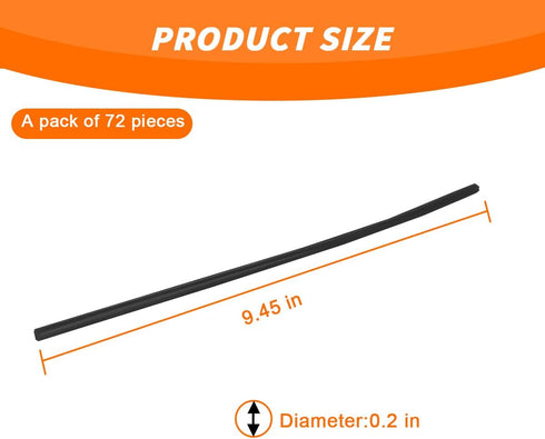 72PCS Spoke Skins Covers, Motorcycle Wheel Spoke Rims Decoration Protector, Dustproof Bicycle Pipe Trim Protective Wrap Accessories, Universal for...