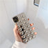 Silver Phone 13/14 Case Cute Heart 3D Tin Foil Pleated Luxury Phone Cover for Women Girls Cool Bling Designer Soft Slim Case for 13/14 (Heart)......
