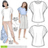 Style Arc Sewing Pattern - Posie Knit Top (Sizes 10-22)...