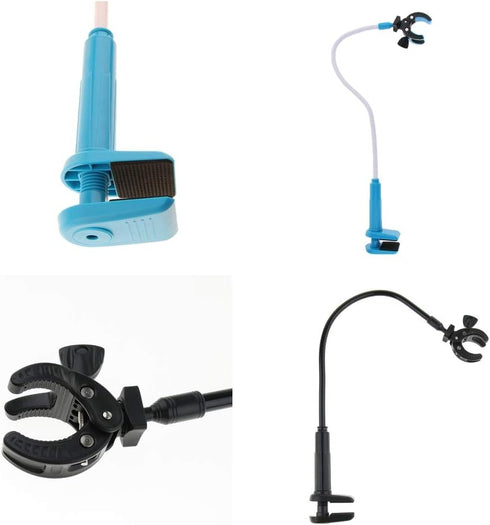 DYNWAVE Dog Hair Dryer Stand, Pet Grooming Table Hair Dryer Holder Hose Tube Holder Hands- Groomers Adjustable Third Arm with Clamp, 360 Degrees R...