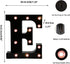 OYCBUZO Light Up Black Alphabet Marquee Letters Sign LED Marquee Number Lights Sign for Night Light Home Bar Christmas Lamp Birthday Party Wedding...