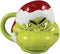 Vandor Dr. Seuss Grinch Santa Hat 16 oz. Sculpted Ceramic Mug...