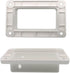 2PCS Qlvily 2" x 3 1/2" Slotted Handrail Bracket Kit, Vinyl Fence Brackets, Vinyl Fence Parts, Screws Included, White...