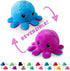 TeeTurtle - The Original Reversible Octopus Plushie - Sunset + Mermaid - Cute Sensory Fidget Stuffed Animals That Show Your Mood...