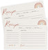 Printed Party Recipe Cards, Rainbow Boho Theme, Set of 50...