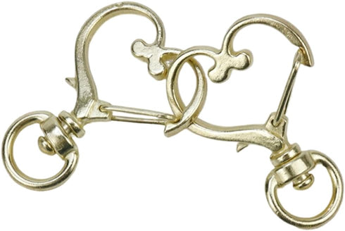 Pack of 50 Heart Shaped Swivel Snap Hook Metal Spring Snap Clip Keychain Clip Jewelry Clasps Key Ring for Jewelry Making Bag Accessories DIY Craft...
