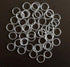100Set Clear Plastic Invisible Lingerie Rings (8.5g) and Sliders (9g) Bra Bikini Rings (15mm)...