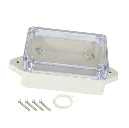 YXQ 100x68x40mm ABS Junction Box Transparent Cover,3Pcs IP65 Waterproof Plastic Project Enclosure Case w Hole Cable Wire Connect Power Wall Hang...