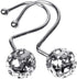12Pcs Hollow Ball Shower Curtain Hooks Luxury Quality Rustproof Stainless Steel Shower Curtain Rings Hooks for Bathroom Rod (Chrome)...