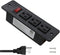 Recessed Power Strip Countertop Power Grommet Desk Mountable Power Strip Behind Drawer Outlets for Cabinet Sofa Shelf UL/ETL Certificated Black...