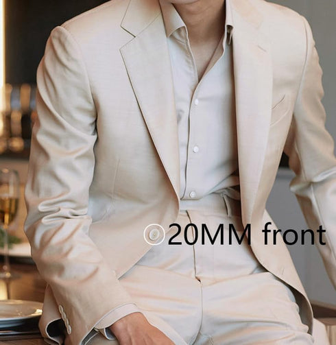 White Genuine Mother of Pearl Buttons Set, 30 Pieces 20mm 15mm Real White MOP Buttons for Blazer and Suit Jacket Coat Uniforms Sewing DIY Crafts...