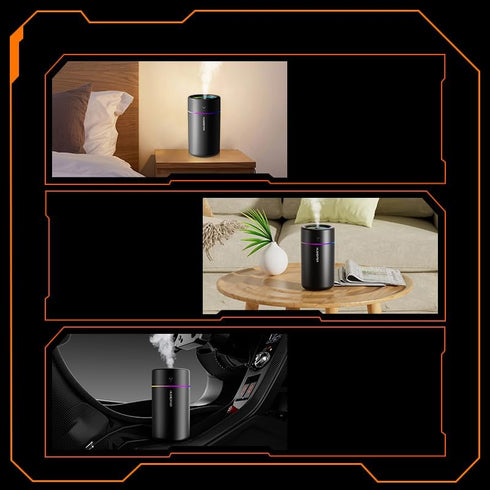 Mini Humidifier, USB Personal Desktop Humidifier for Car, Office, Bedroom etc. Auto Shut-Off, 2 Mist Modes, Super Quiet - (BL - Black)...