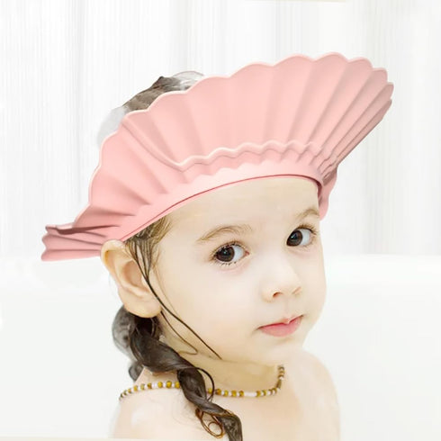 Baby Shower Cap Bath Visor Protection Silicone Adjustable Safe Shower Bathing Cap for Infants Toddler Baby Kids Children (6 Months-12 Years old/15...