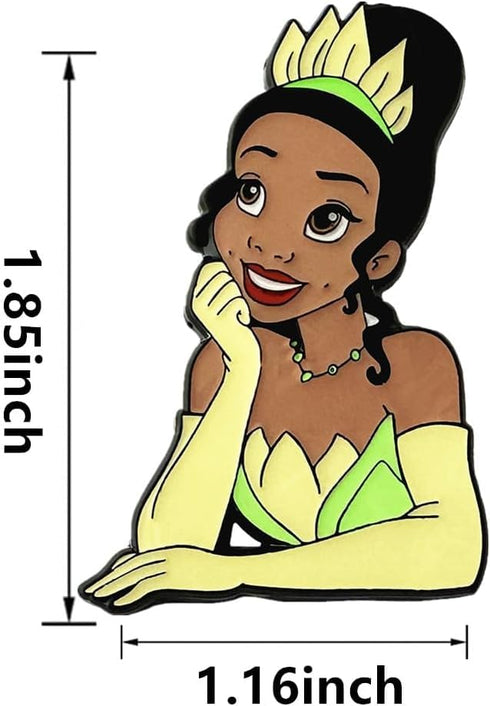 Princess Pins, Cartoon Environmental Zinc Alloy Metal Breastpin...