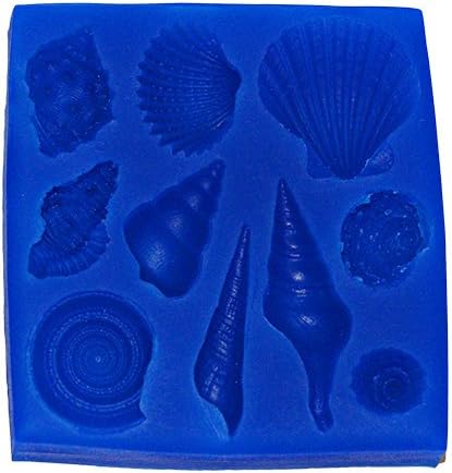 Shell Set 9 Mold S191 by First Impressions Silicone Molds...
