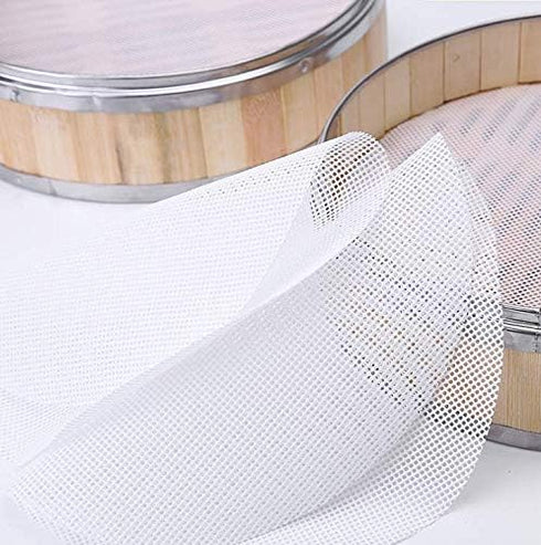 4 Pieces Round Silicone Reusable Steamer Mat Mesh Sheet for Fruit Dryer,Food Dehydrator Sheets Dryer Mesh,10" Diameter...