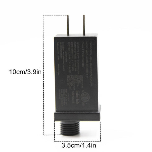 29V LED Transformer Class Two LED Power Supply, Waterproof IP44 Low Voltage Seasonal Use LED Driver US CA Plug for Christmas String Light (29V/9W ...