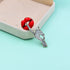 Sexy Red Lips Brooch Rhinestone Quiet Gestures Statement Brooches Lapel Pins Elegant Dress Accessories Suit Tie Art Deco Fashion Cubic Zirconia Je...
