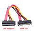 chenyang SAS to SATA Cable,SFF-8482 SAS 29 Pin to SATA 22Pin Hard Disk Drive Raid Extension Cable with 15 Pin SATA Power Port...